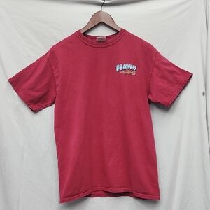 Comfort Colors Flippers Seafood & Oyster Bar Tee Dark Red Medium Bear Point